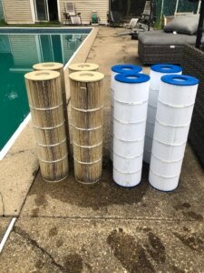 dirty versus clean pool filter cartridges
